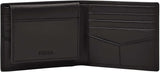 Fossil Derrick Porte-passeport pliable en cuir avec blocage RFID pour homme avec porte-carte amovible Naty Shop