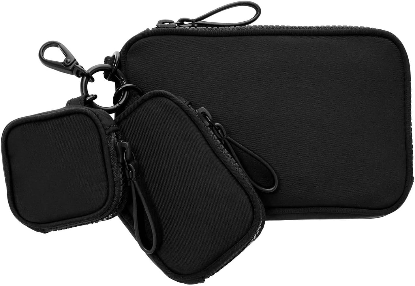 Fossil Tech Trio Sac de voyage pour homme 17,78 cm L x 3,175 cm l x 12,065 cm H Portefeuille pour homme Naty Shop Noir