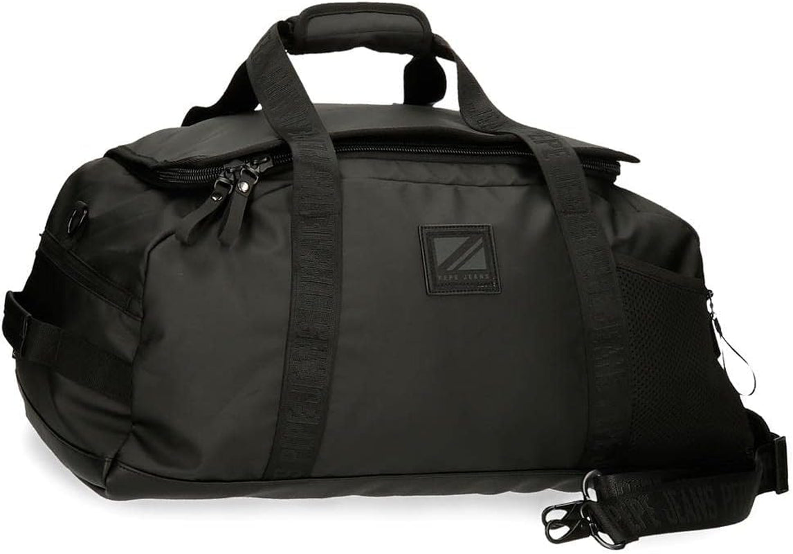 Sac de voyage Pepe Jeans Hoxton, noir, 56 x 32 x 25,5 cm, polyester et PU, multicolore (multicolore), unique, sac de voyage Bagages et équipement de voyage Naty Shop Titre par défaut
