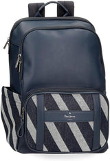 Pepe Jeans Celine Sac de voyage, Bleu, 40 x 25 x 20 cm, Polyester, avec détails en simili cuir, 20 L, par Joumma Bags, Bleu, Sac de voyage Bagages et équipement de voyage Naty Shop Sac à dos