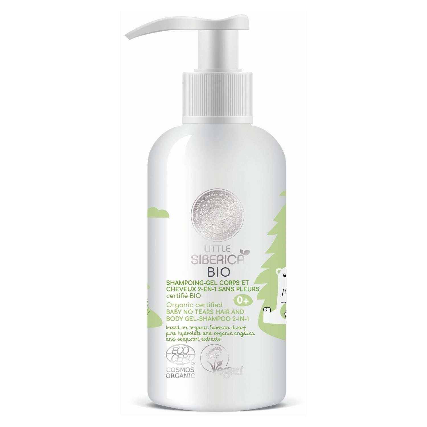 Gel douche - Shampoing sans odeur Corps et Cheveux certifié BIO 250 ml Enfant - Bain et Soin Naty Shop Default title