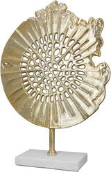 GILDE Deko große Figur Skulptur XXL - sculpture décorative argentée en aluminium couleur : argent - décoration de salon cadeau d'anniversaire hauteur 114 cm Statuettes et sculptures Naty Shop Gold Hauteur 51 cm