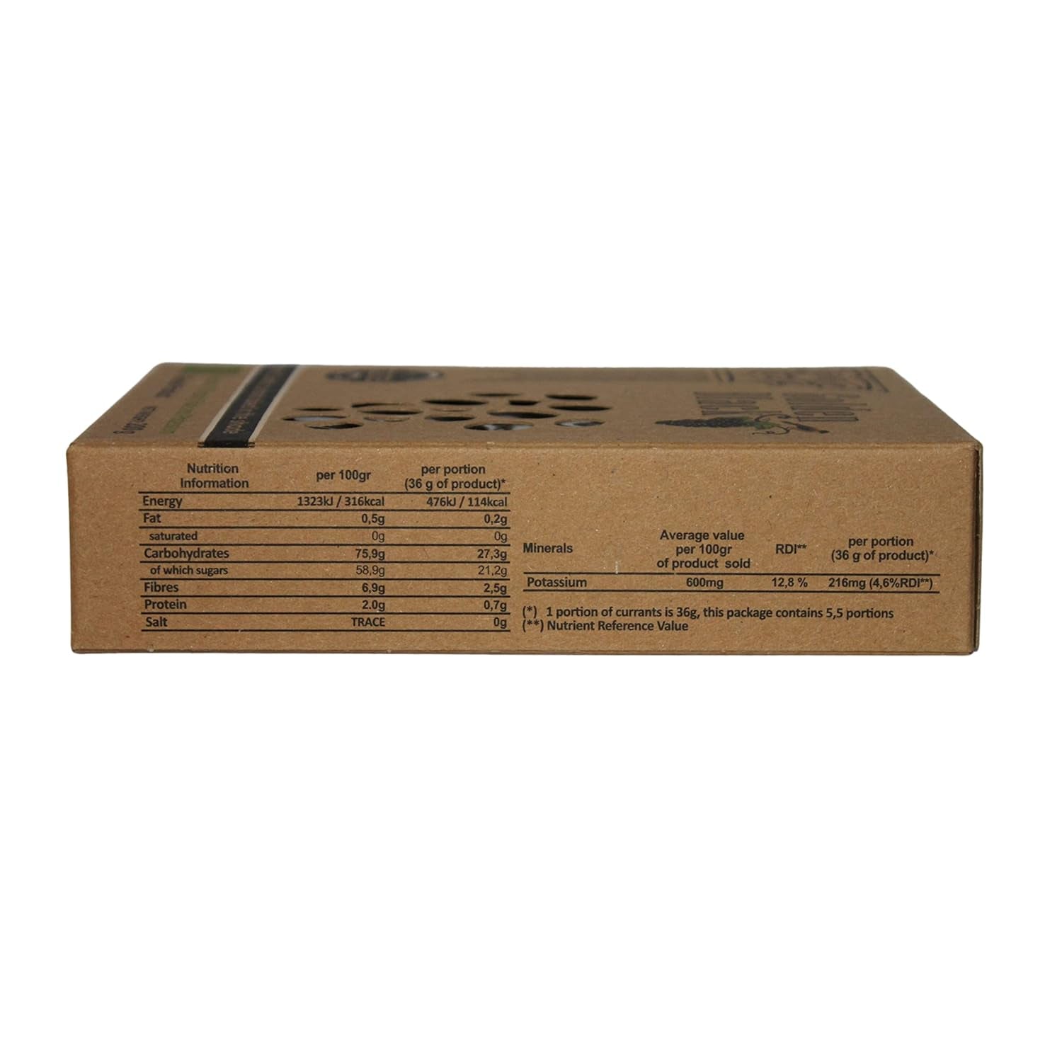 Raisins secs noirs bio grecs - groseilles 200 g, pack de 3 (3 X 200g) Produits déshydratés Naty Shop