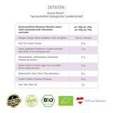 Poudre d'aronia biologique GREEN PANDA® d'Autriche | aronia séchés finement moulus | aronia bio sans additifs | alternative régionale à la poudre d'açai et aux baies de goji | 500g de produits déshydratés Naty Shop