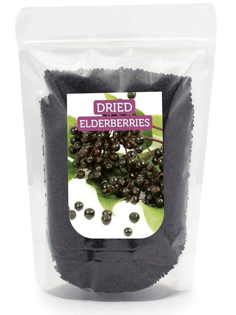 HerbaNordPol baies de sureau séchées 1kg PREMIUM, Fructus Sambuci Produits déshydratés Naty Shop Titre par défaut