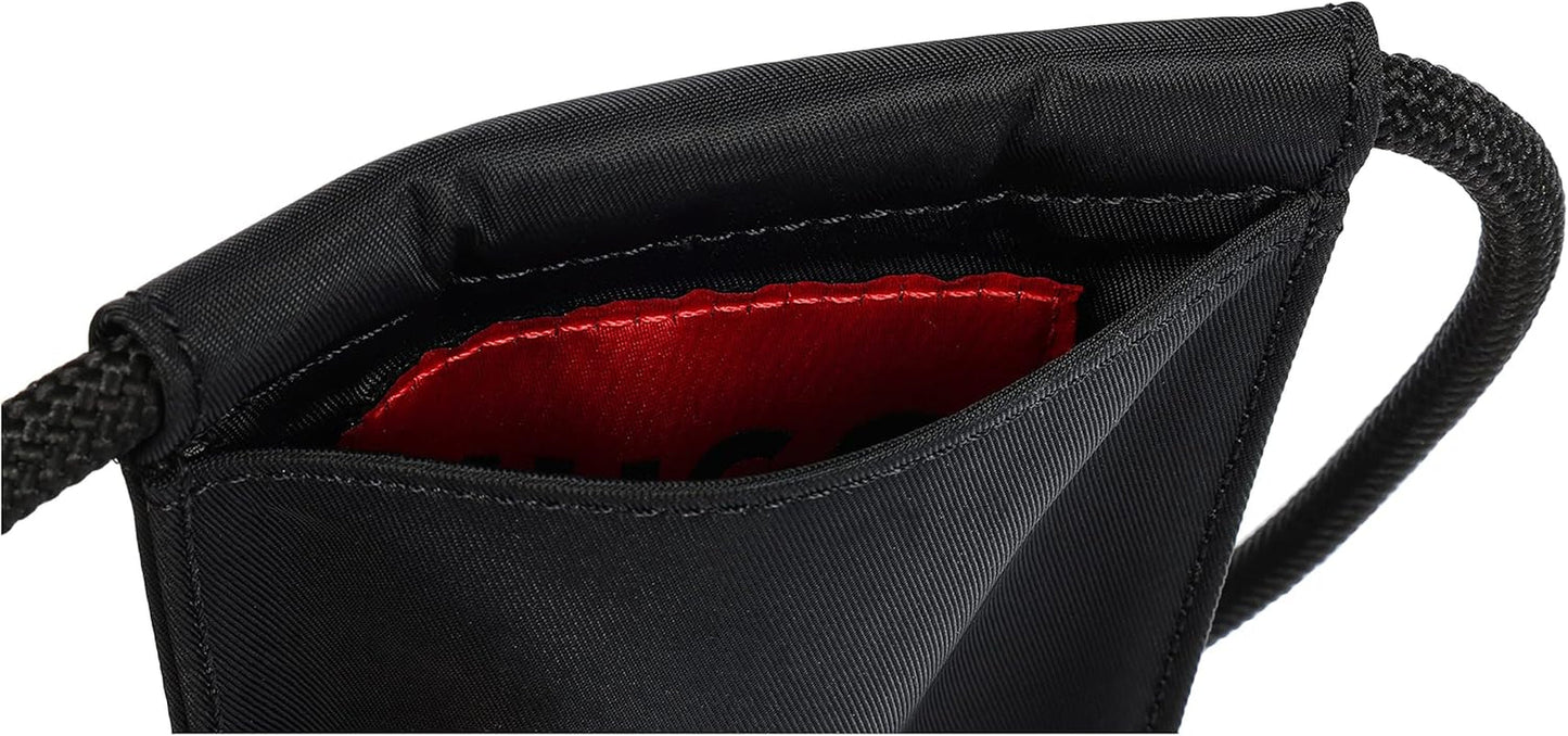 HUGO Ethon 2.0N_Neck p Porte-téléphone pour hommes, Black1 Portefeuille pour hommes Naty Shop