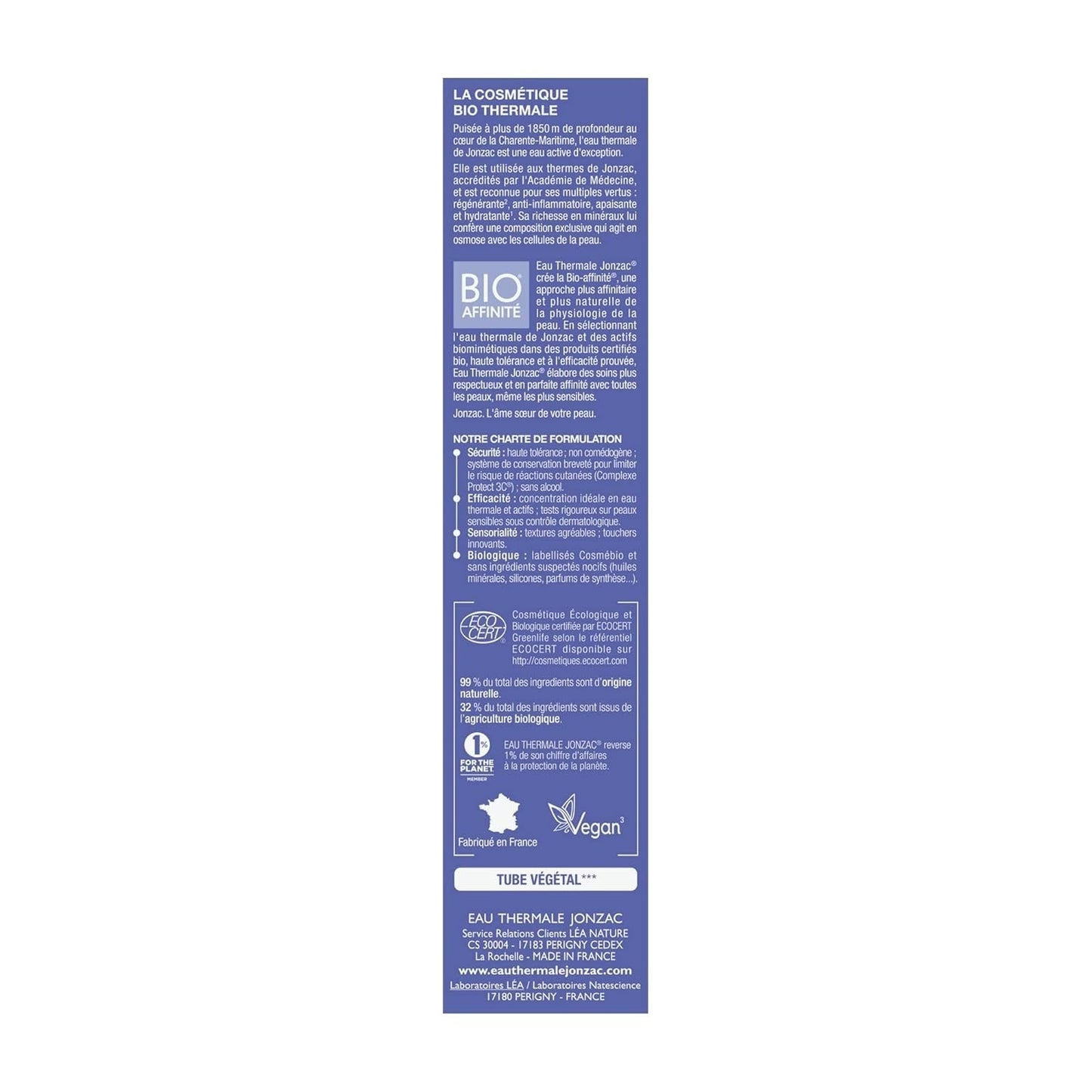 Jonzac Bébé Crème Cara 40 ml Enfant - Bain et Soin Naty Shop