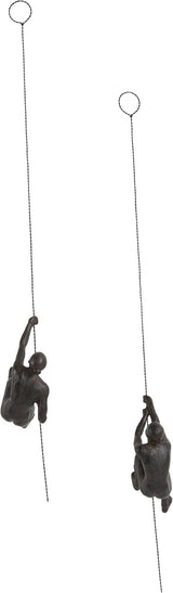JOTEX Grimpeuses Féminines Figurines décoratives, lot de 2, marron rouille Statuettes et sculptures Naty Shop