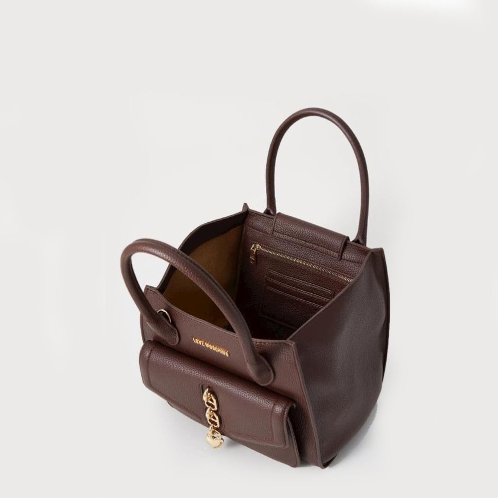 Love Moschino Sac Porté Épaule Marron Foncé Taille Unique Sacs Femme Naty Shop
