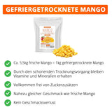 Mangue lyophilisée, 250g de fruits lyophilisés, sans additifs, fruité, fabriqué en Allemagne Produits déshydratés Naty Shop