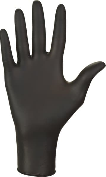 Gants en nitrile noirs non poudrés Nitrilex 100pcs, taille S Nati Shop