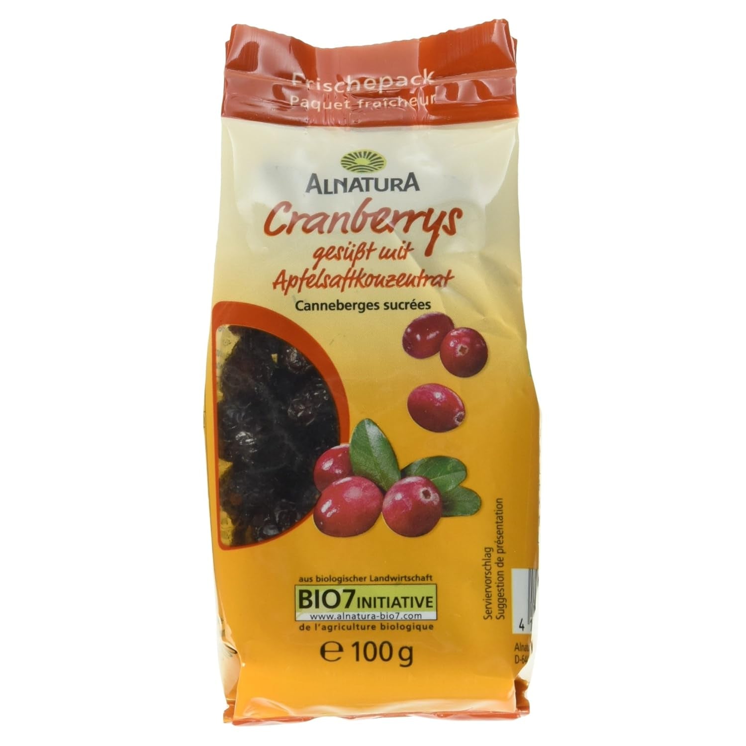 Canneberges bio, 100g Produits déshydratés Naty Shop Titre par défaut