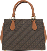Michael Kors Ladies Md Satchel Bag Femme Sacs Naty Shop Brn/Acorn