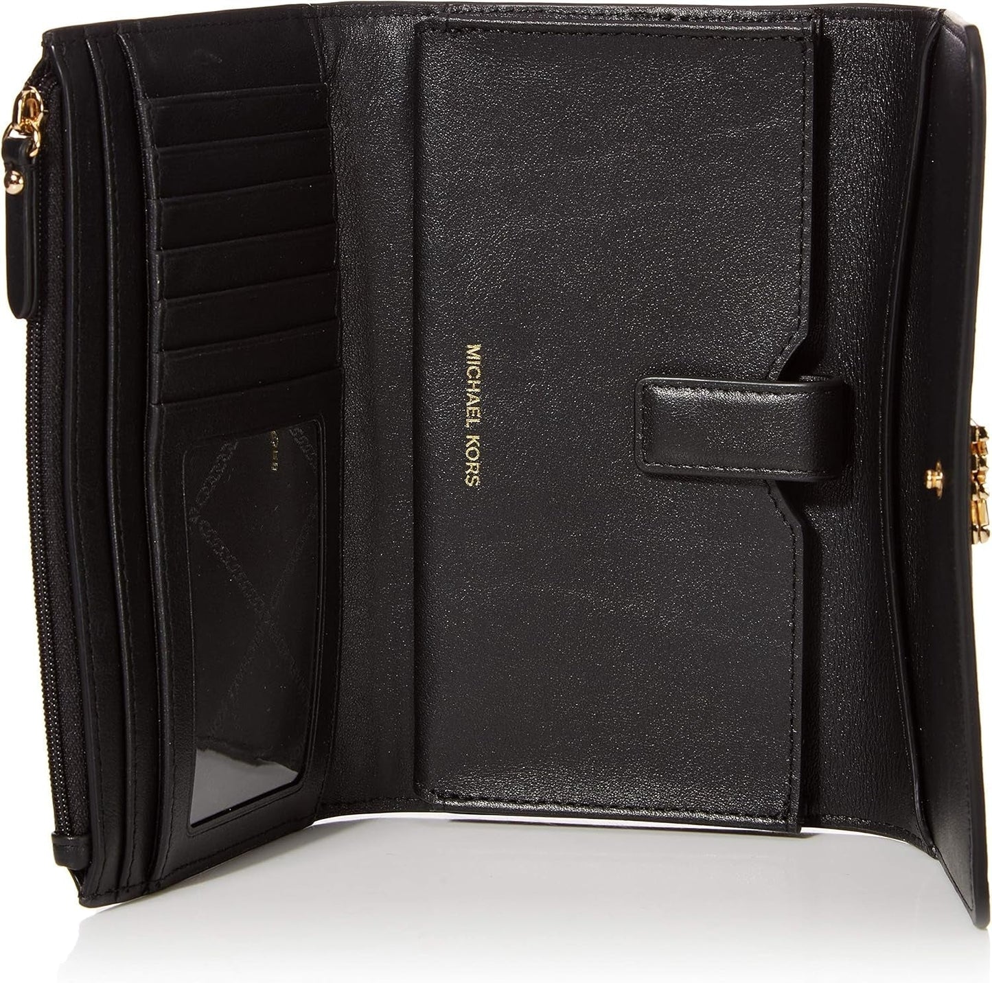 Michael Kors Money Pieces Porte-cartes de crédit femme, Marrón (Bagage), 2,5x9,5x11,4 cm (L x H) Portefeuille femme Naty Shop