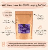 Mûres lyophilisées BRIX | Mûres naturelles séchées 105 g | Prix ​​du Grand Goût pour les Baies Séchées | Sans OGM, sans gluten, végétalien, vitamines retenues Naty Shop Produits déshydratés