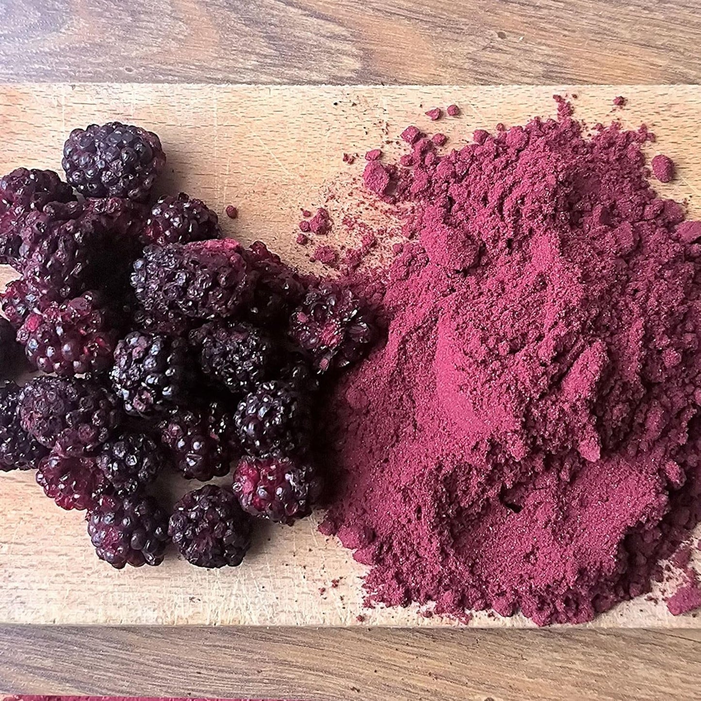 Mûres lyophilisées en poudre | 100% poudre de fruits lyophilisés Fruits secs naturels sans additifs | poudre de fruits Fruits lyophilisés poudre de mûres Produits déshydratés Naty Shop