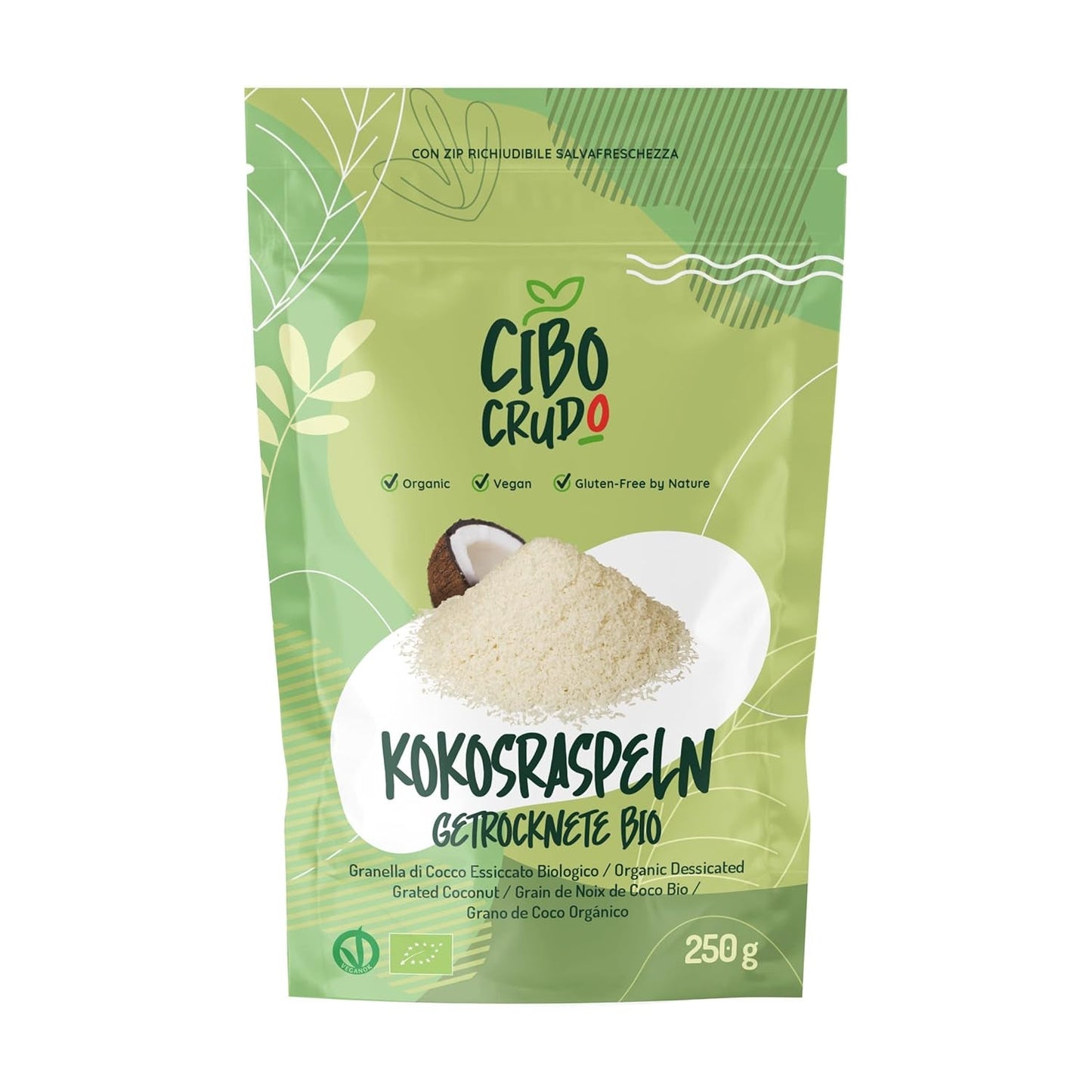 Noix de coco bio râpée - 200g. Chips de noix de coco desséchées, non sucrées et sèches. Flocons de noix de coco. Chips de noix de coco séchées au soleil. Excellent comme collation et pour des recettes sucrées Naty Shop Produits Déshydratés 250 G (1 Paquet) Noix de Coco Râpée