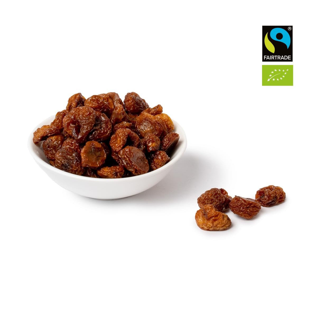 PAKKA - Cerises dorées séchées au soleil biologiques et équitables 500 g, cerises jaunes cueillies à l'état sauvage, sans pépins, non sucrées, directement des petits agriculteurs de Samarkand, Ouzbékistan, végétaliennes, 500 g (1 paquet) Naty Shop Produits déshydratés