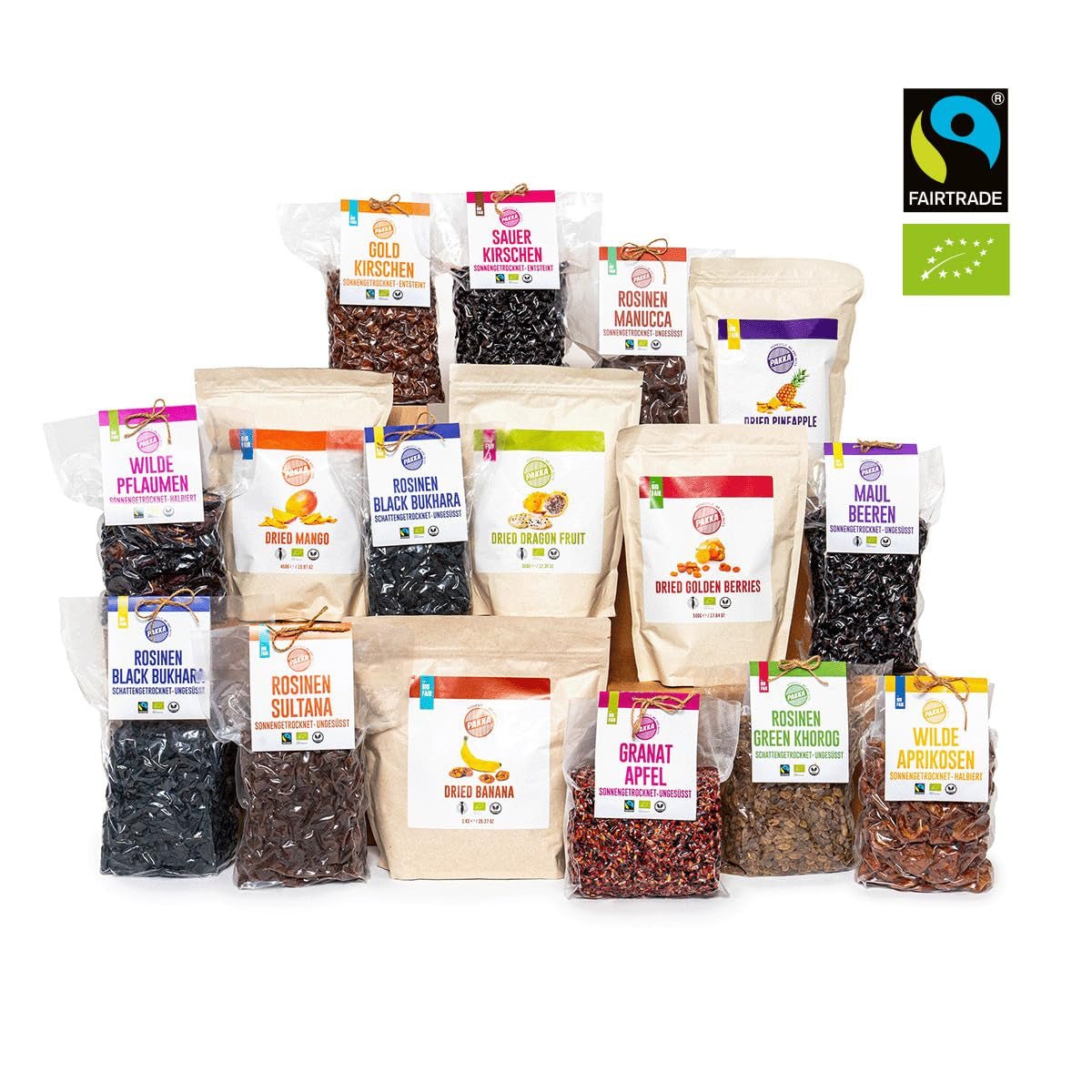 PAKKA Physalis Bio Equitable 1kg, argousier biologique et équitable séché, non sucré, sans soufre, produit et mis en bouteille directement par le producteur en Colombie, vegan 1000g (1 pack) Produits déshydratés Naty Shop