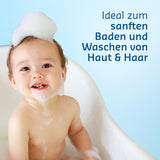 PENATEN Bain & Shampoing Ultra Sensible (400 ml), bain et shampoing bébé particulièrement doux pour la peau très sensible des bébés sujets aux névrodermites, gel douche et shampoing cheveux sans parfum ni colorant Enfant - Bain et Soin Naty Shop