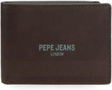 Pepe Jeans Portefeuilles profonds, sacs à main, portefeuilles, faux cuir décontracté. De Joumma Bags Portefeuille femme Naty Shop Portefeuille horizontal marron