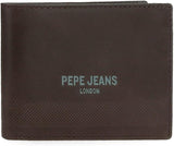 Pepe Jeans Portefeuilles profonds, sacs à main, portefeuilles, faux cuir décontracté. De Joumma Bags Portefeuille pour femme Naty Shop Étui marron