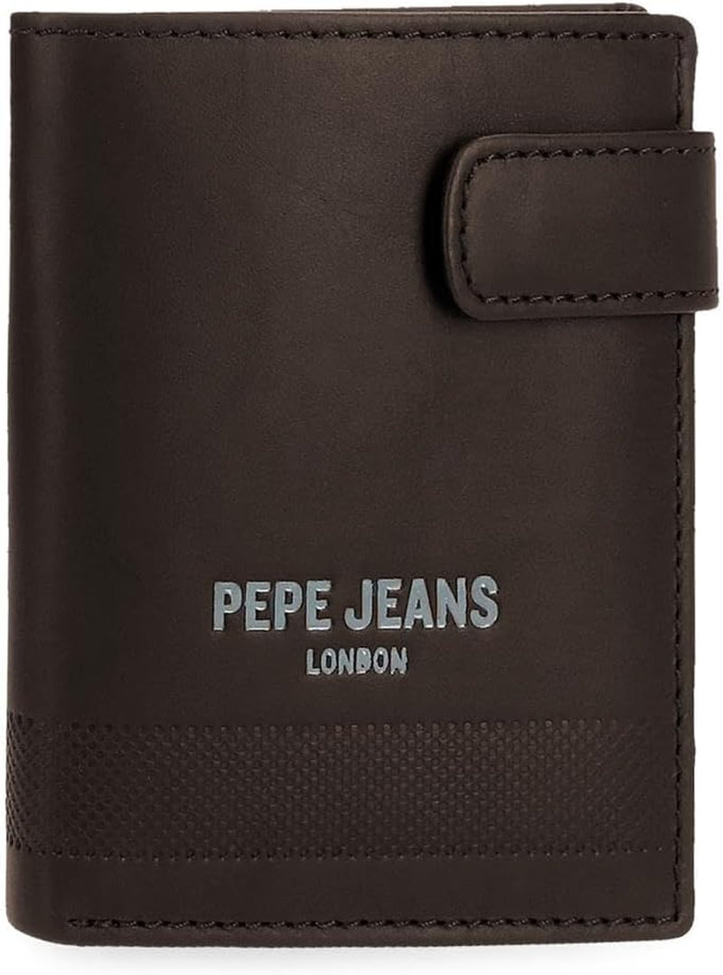 Pepe Jeans Portefeuilles profonds, sacs à main, portefeuilles, faux cuir décontracté. De Joumma Bags Portefeuille Femme Naty Shop Portefeuille Click Marron