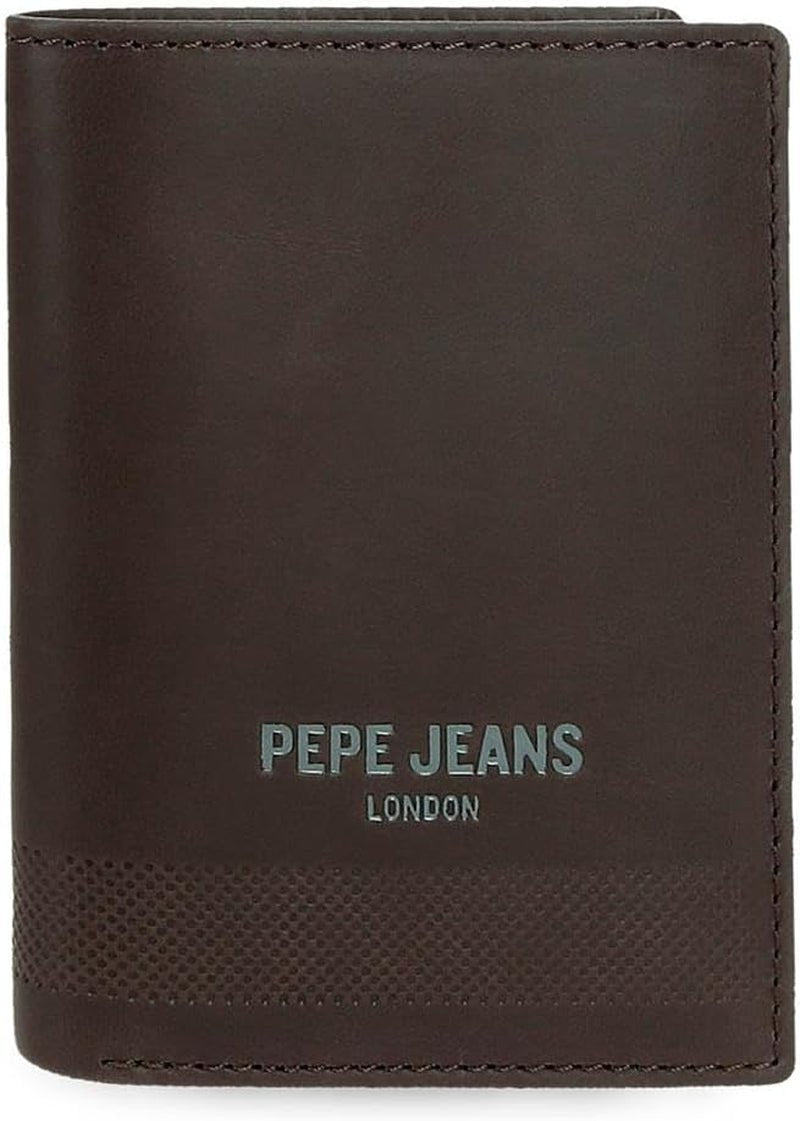 Pepe Jeans Portefeuilles profonds, sacs à main, portefeuilles, faux cuir décontracté. De Joumma Bags Portefeuille femme Naty Shop Portefeuille profond marron