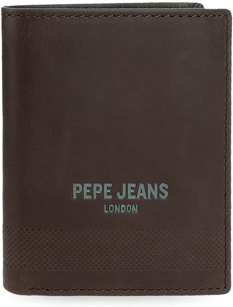 Pepe Jeans Portefeuilles profonds, sacs à main, portefeuilles, faux cuir décontracté. De Joumma Bags Portefeuille femme Naty Shop Porte-documents marron
