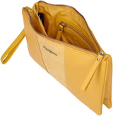 Pepe Jeans Double Wallet Sac jaune 27x17x2 cms Portefeuille en cuir Femme Naty Shop
