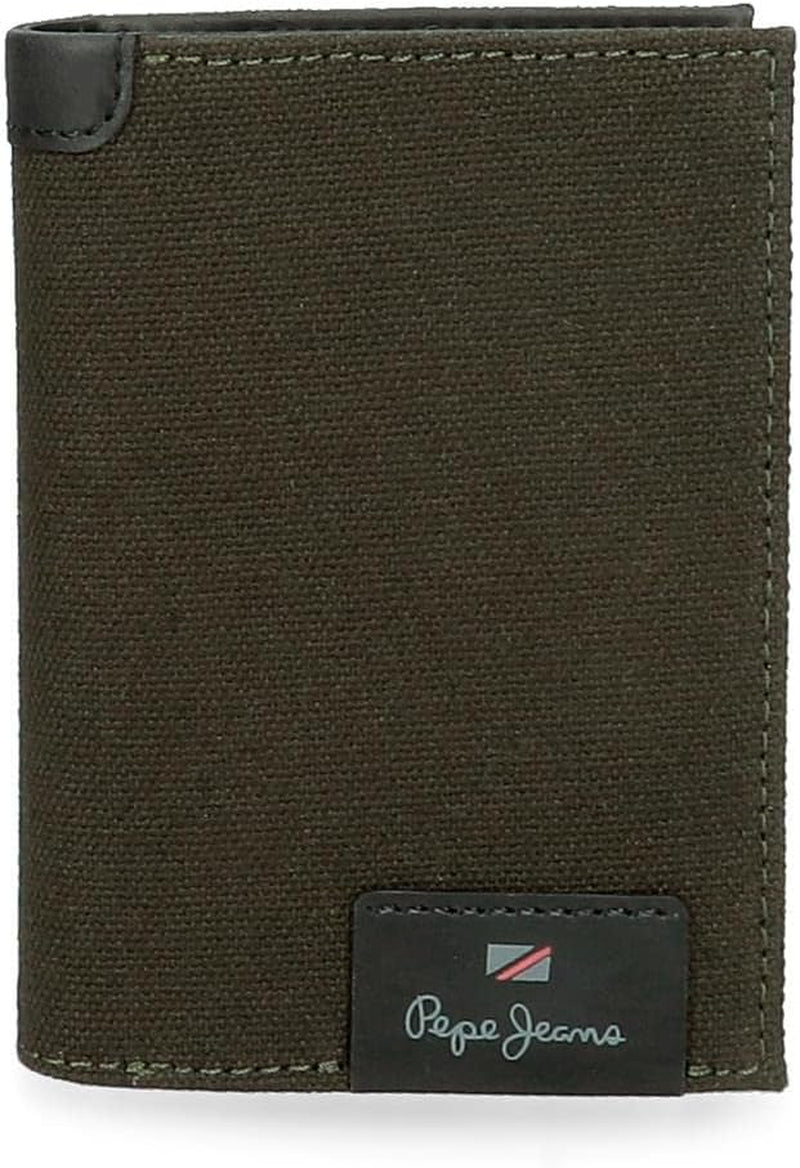 Pepe Jeans Hilltop Portefeuille vertical pour homme Naty Shop Vert Purse 11
