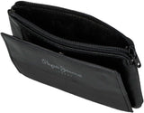Pepe Jeans Joumma Bags Double Purse, Noir, 11 x 7 x 1,5 cm, Cuir, Noir, Taille unique, Portefeuille Portefeuille homme Naty Shop