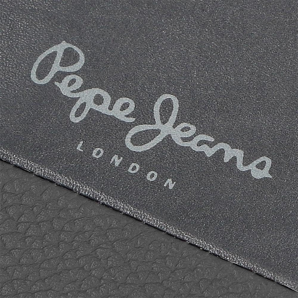 Pepe Jeans Joumma Bags Double Purse, Noir, 11 x 7 x 1,5 cm, Cuir, Noir, Taille unique, Portefeuille Portefeuille homme Naty Shop
