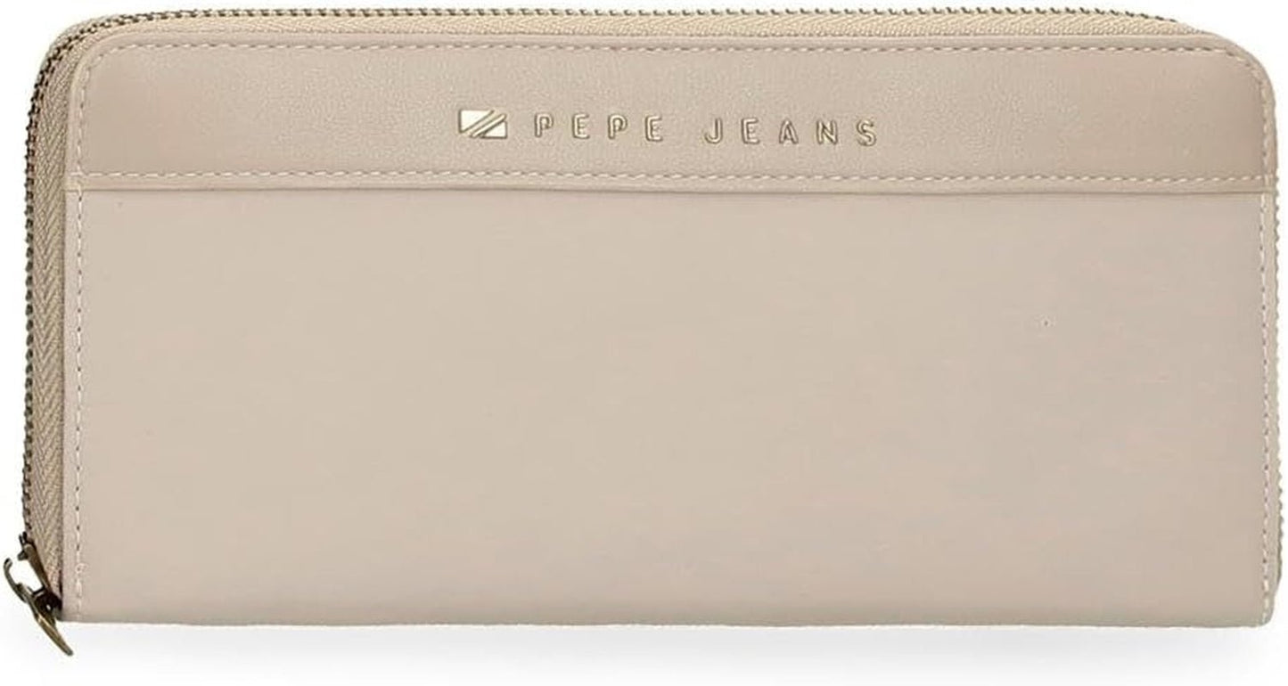 Pepe jeans Joumma Bags Morgan Sac à dos décontracté Sacs de voyage Beige Noir Faux cuir pour femme Beige Taille unique Portefeuille Femme Naty Shop Titre par défaut