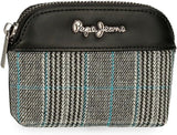 Pepe Jeans Kendra T-Shirt Femme, Noir, Taille Unique, Petit Sac à Bandoulière Sacs Femme Naty Shop Portefeuille Rond