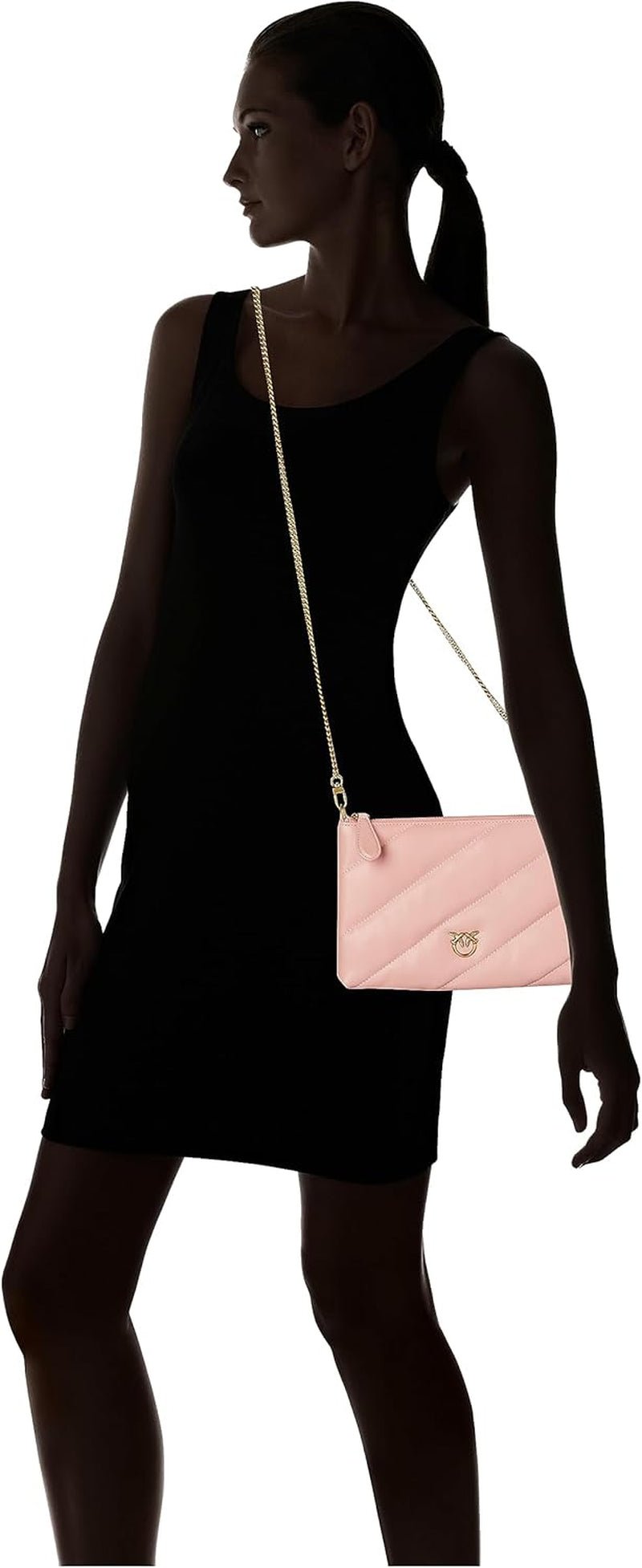 Pinko Pochette Plate Femme Mouton Nappa FLACHTASCHE SCHAFNAPPA Sacs Femme Naty Shop