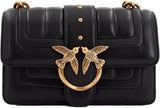 Pinko Ladies Love One Mini Cl Single Side Sheep Nappa Line Quilt Bag Femmes Sacs Naty Shop Z99Q_Antique Noir-Or