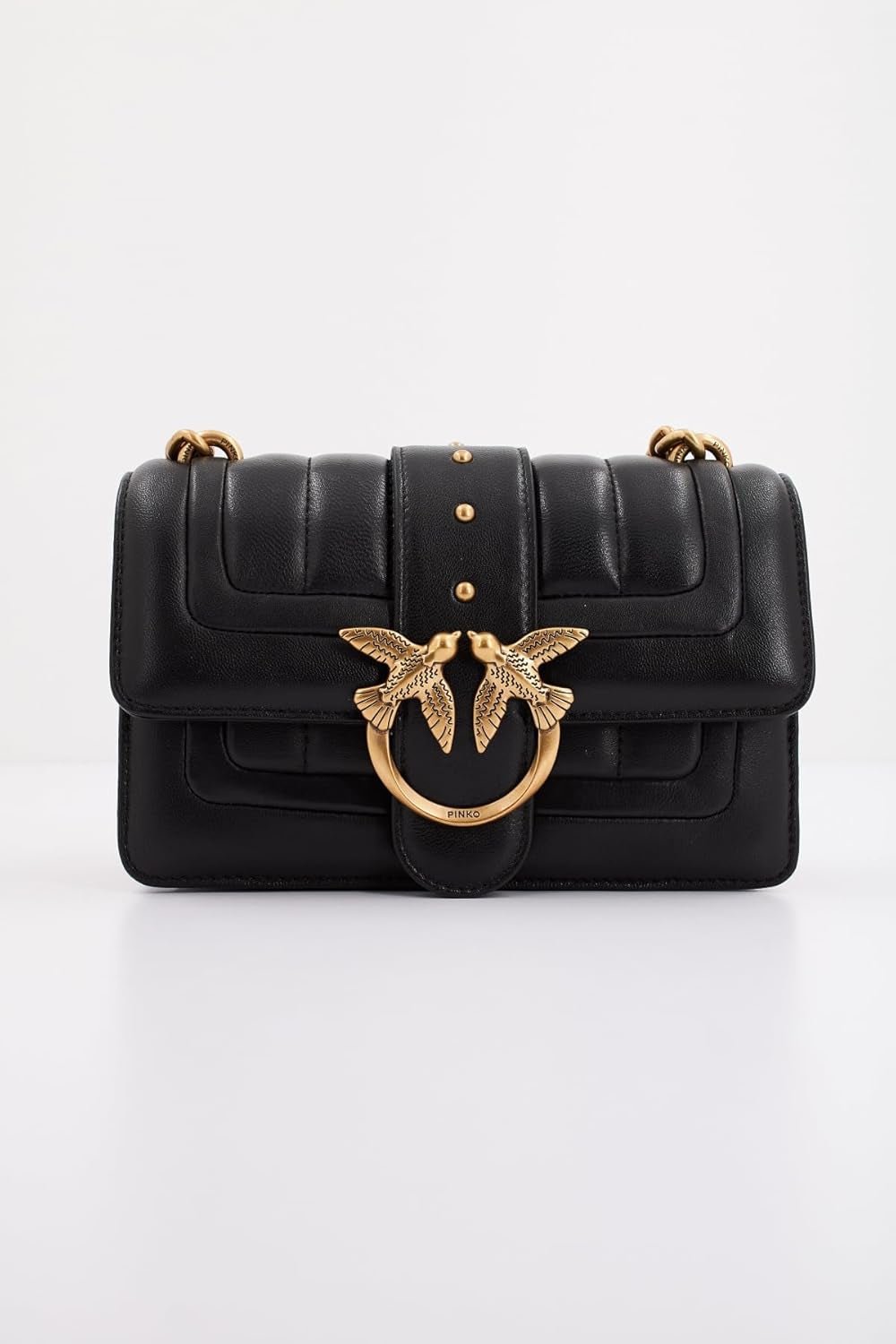 Pinko Ladies Love One Mini Cl Single Side Sheep Nappa Line Quilt Bag Sacs pour femmes Naty Shop