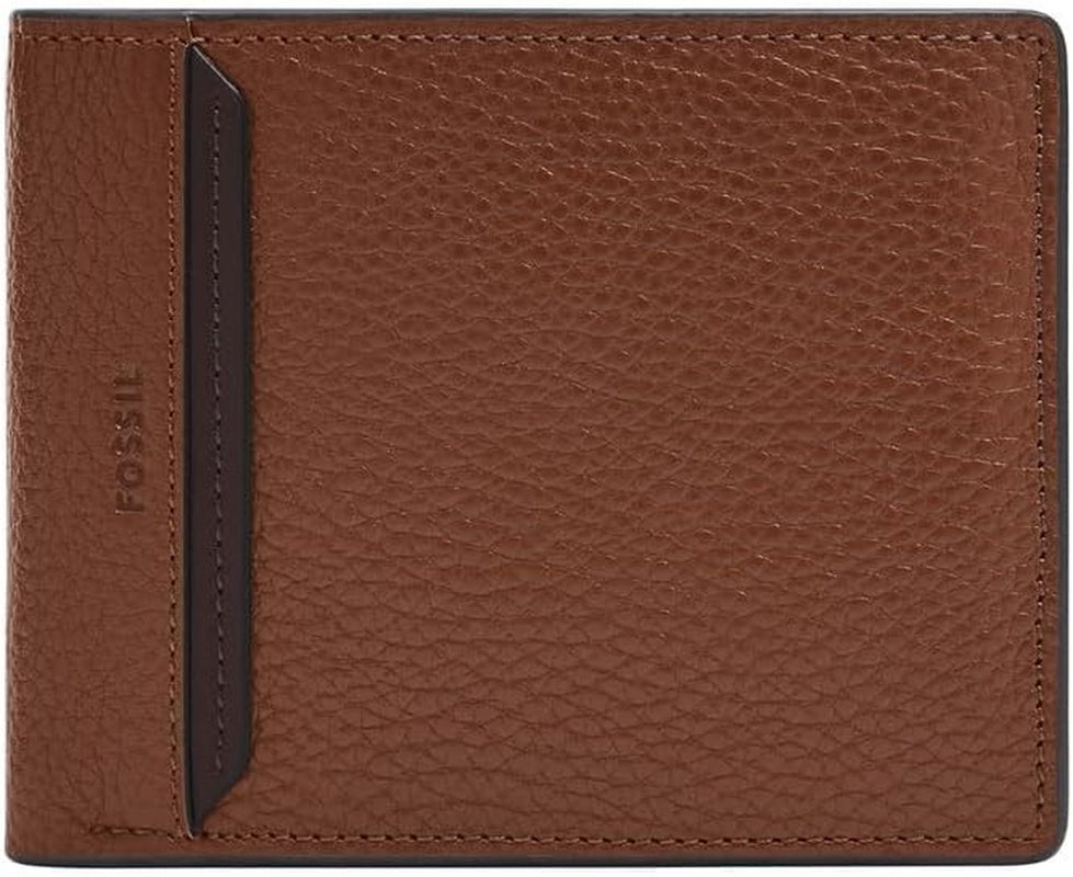 Fossil Huntington Bi-Fold Portefeuille pour hommes Naty Shop Portefeuille pour hommes Marron S