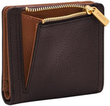 Portefeuille à deux volets Fossil Logan pour femme, marron Naty Shop Portefeuille pour femme