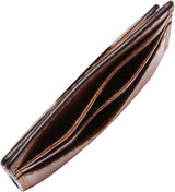 Portefeuille Fossil Andrew pour hommes, portefeuille en cuir cognac 7,2 cm L x 0,5 cm l x 10 cm H ML4173222 Portefeuille pour hommes Naty Shop