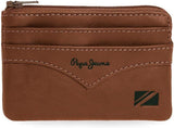 Portefeuille veste Pepe Jeans, taille unique Portefeuille homme Naty Shop Marron