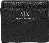 Portefeuille à deux volets Wave pour femme Armani Exchange, noir Naty Shop Portefeuille pour femme Titre par défaut