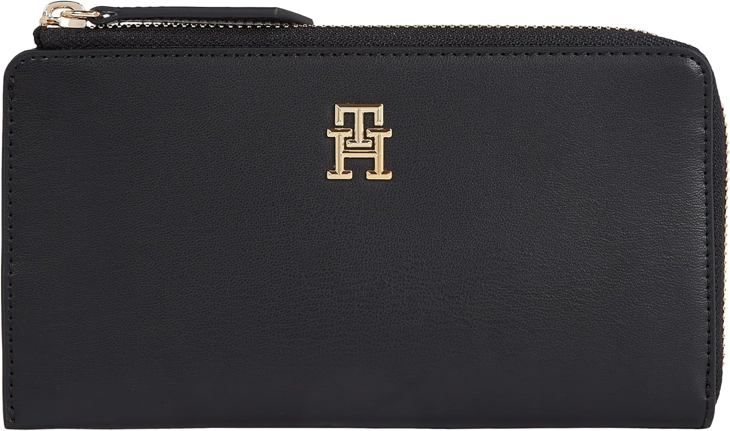 Portefeuille pour femme Tommy Hilfiger Slim Large, noir (Noir), Onesize Portefeuille femme Naty Shop Titre par défaut