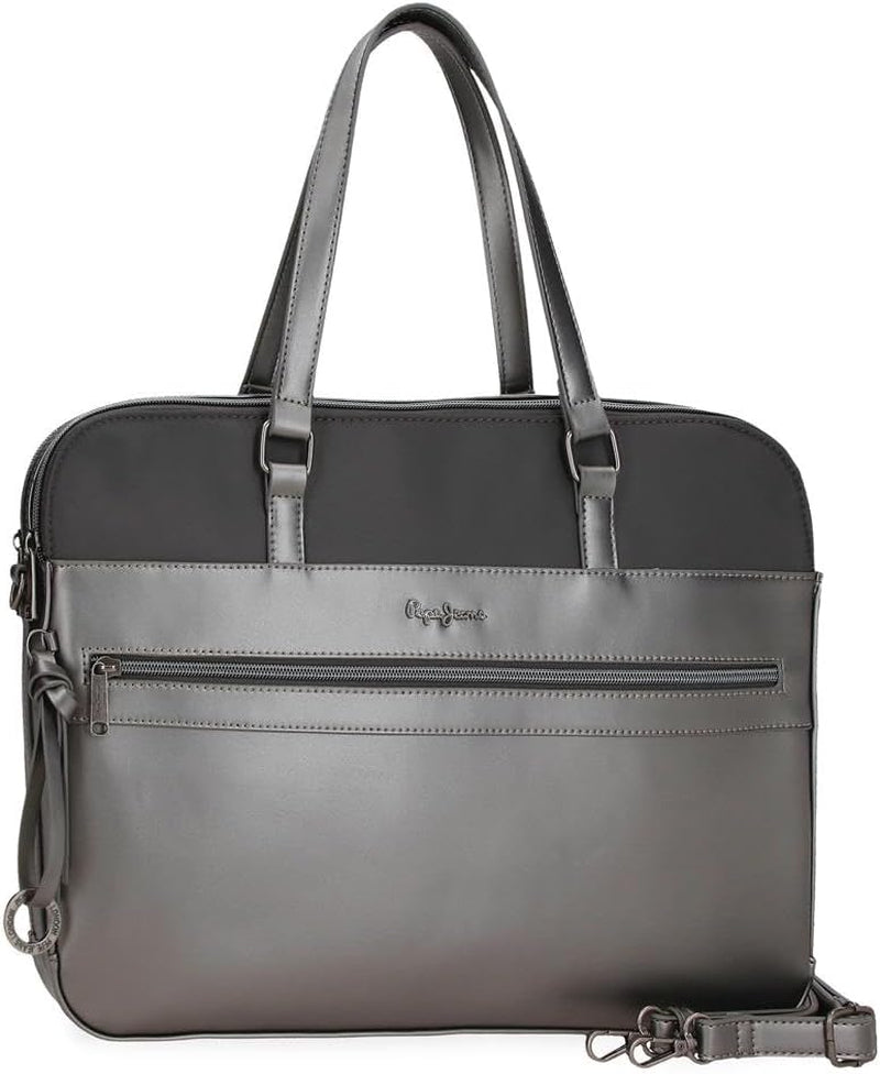 Portefeuille Pepe Jeans Ruby, porte-monnaie, portefeuille, en polyester avec détails en simili cuir. Compartiments, fermetures éclair. De Joumma Bags Portefeuille Femme Naty Shop Anthracite Porte-documents Pc