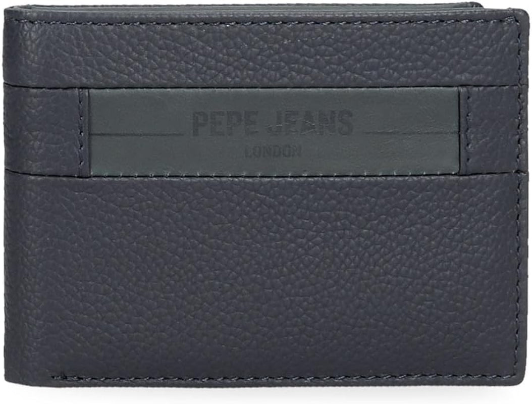 Pepe Jeans Checkbox Portefeuilles et porte-monnaie en cuir de vache Noir Marron Bleu Gris Portefeuille Homme Naty Shop Blue Checkbox Wallet