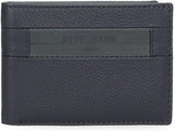 Pepe Jeans Checkbox Portefeuilles et porte-monnaie en cuir de vache Noir Marron Bleu Gris Portefeuille Homme Naty Shop Blue Checkbox Wallet