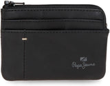 Portefeuilles et porte-monnaie Pepe Jeans Staple en cuir de vache, noir, marron, bleu marine, différentes tailles Naty Shop Portefeuille pour homme Sac à main noir