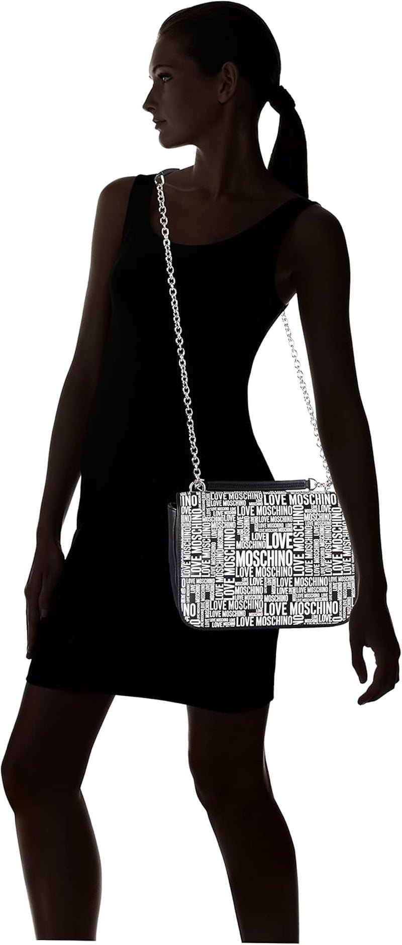 Love Moschino Sac Bandoulière Femme Pré-Collection Automne-Hiver 2021 Noir Sacs Femme Naty Shop