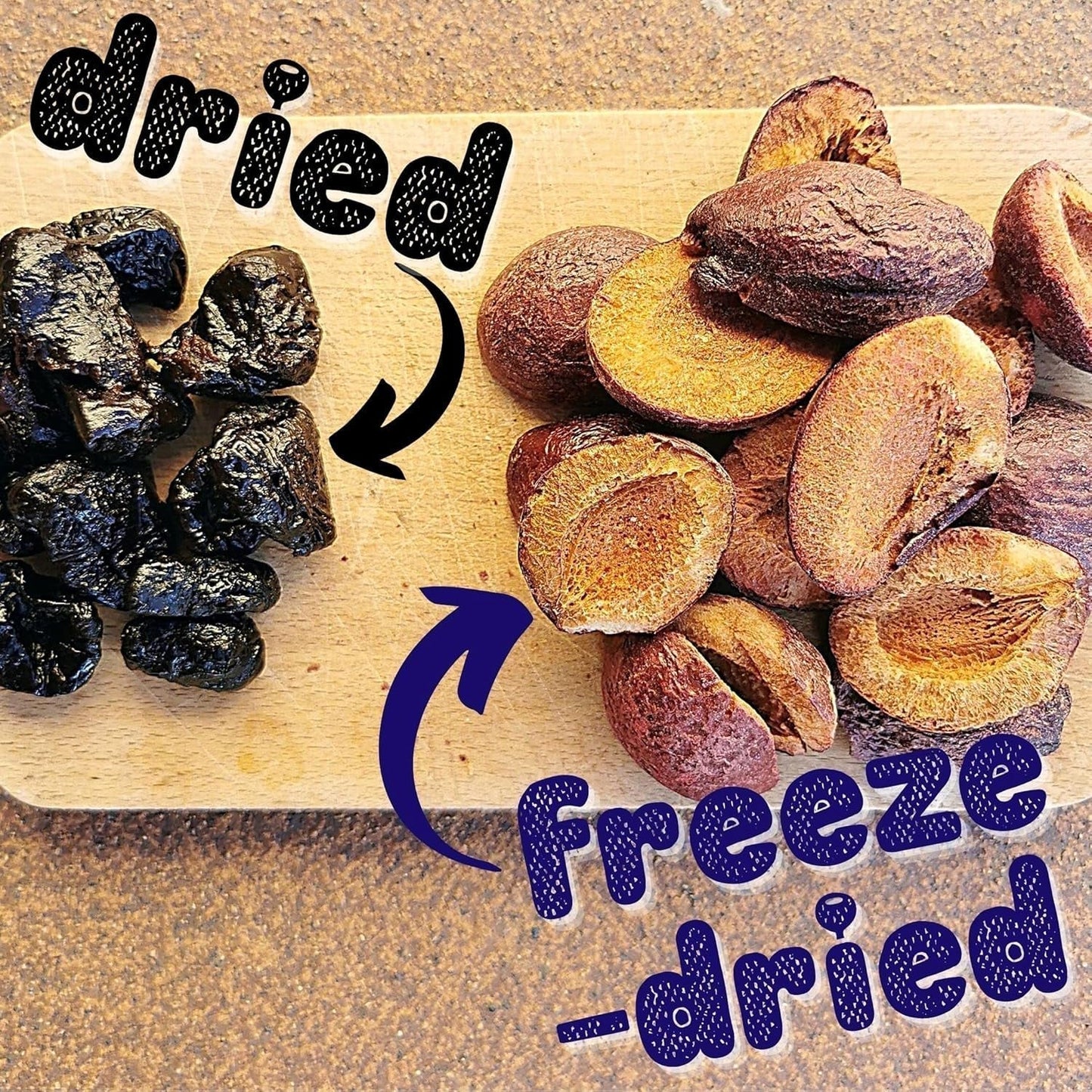 Prunes lyophilisées Prunes lyophilisées 100% naturelles | Sans sucre ajouté Bonbons lyophilisés sains | Prunes lyophilisées Fruits lyophilisés Fruits lyophilisés ZingyZoo Produits déshydratés Ma boutique